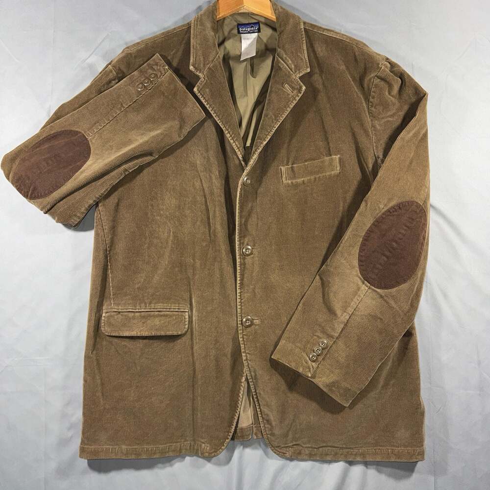 Patagonia Organic Cotton Corduroy Blazer with Elbow Patches Size XXL